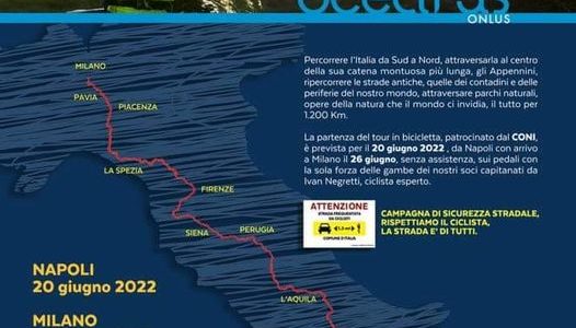 Da lunedì comincia l’Italy bike Tour…