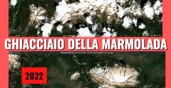 #Marmolada = Cambiamenti climatici