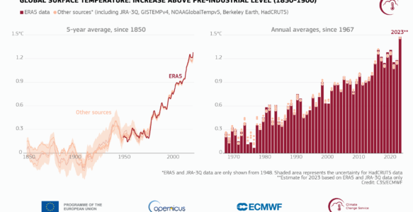 Copernicus: 2023 l’ anno più caldo